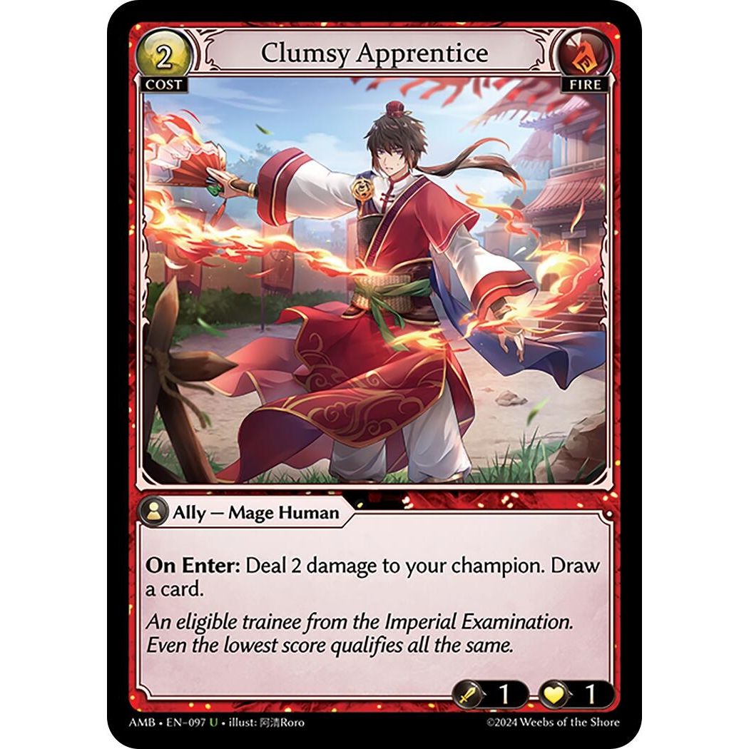 Image for Clumsy Apprentice (097) (AMB1E) - Grand Archive TCG