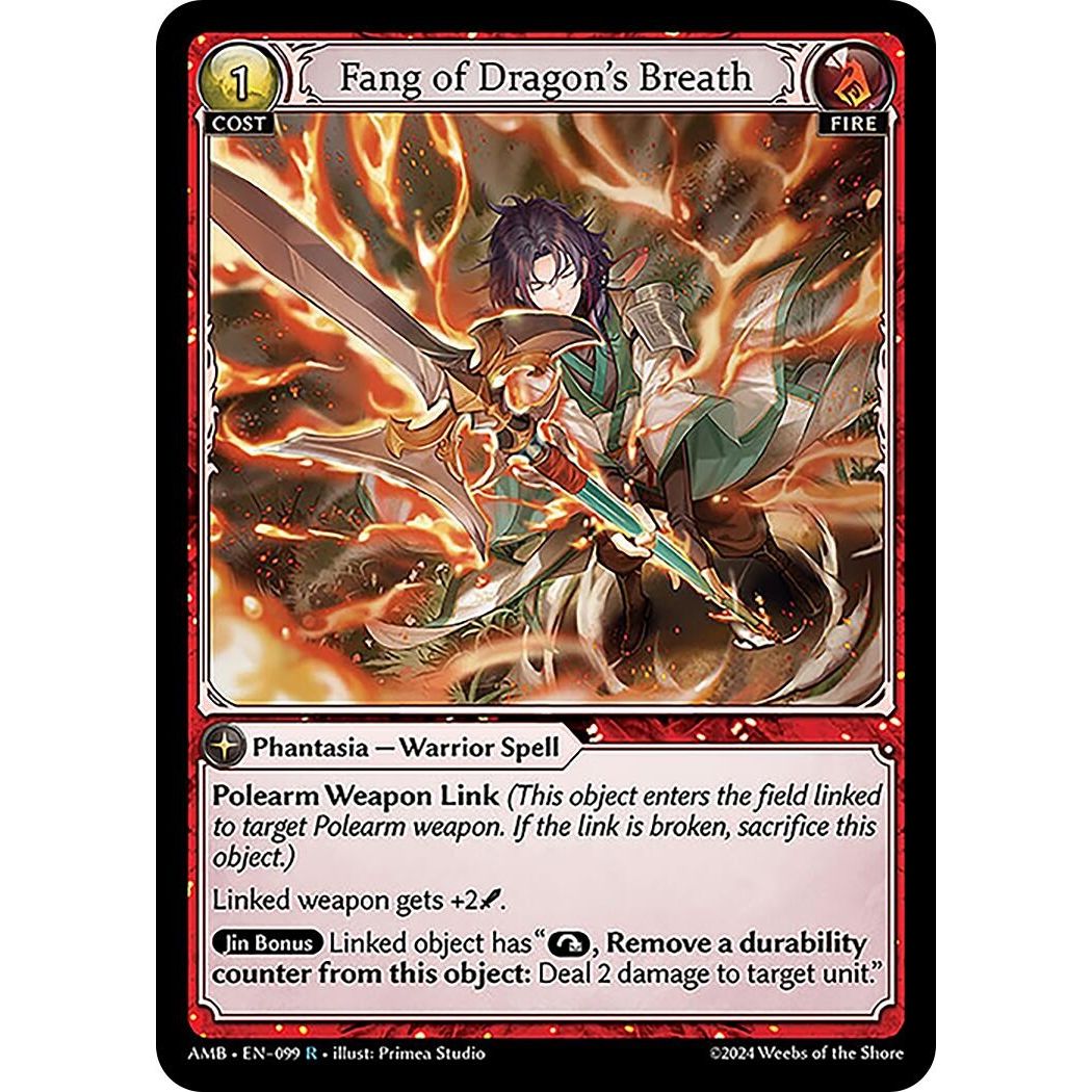 Image for Fang of Dragon's Breath (099) (AMB1E) - Grand Archive TCG