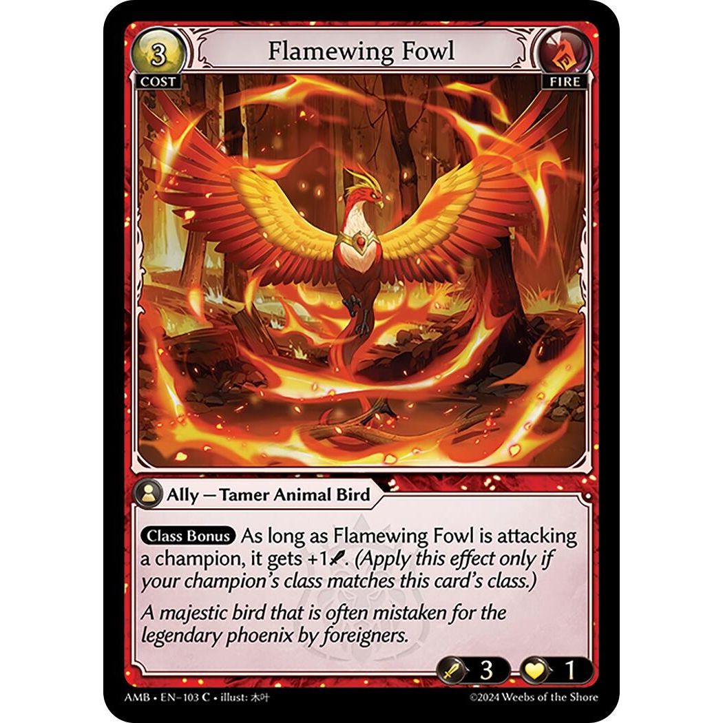 Image for Flamewing Fowl (103) (AMB1E) - Grand Archive TCG