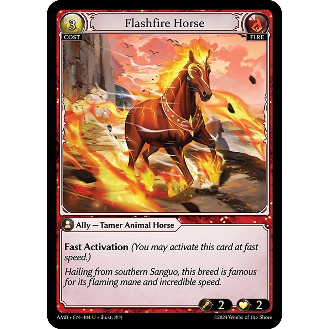 Image for Flashfire Horse (104) (AMB1E) - Grand Archive TCG