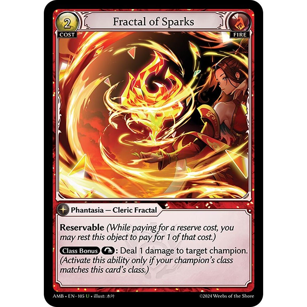 Image for Fractal of Sparks (105) (AMB1E) - Grand Archive TCG