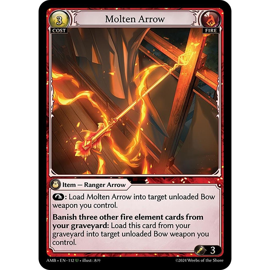 Image for Molten Arrow (112) (AMB1E) - Grand Archive TCG