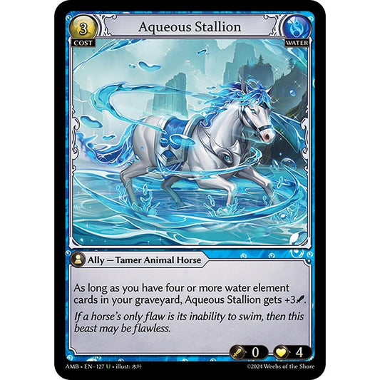 Image for Aqueous Stallion (127) (AMB1E) - Grand Archive TCG