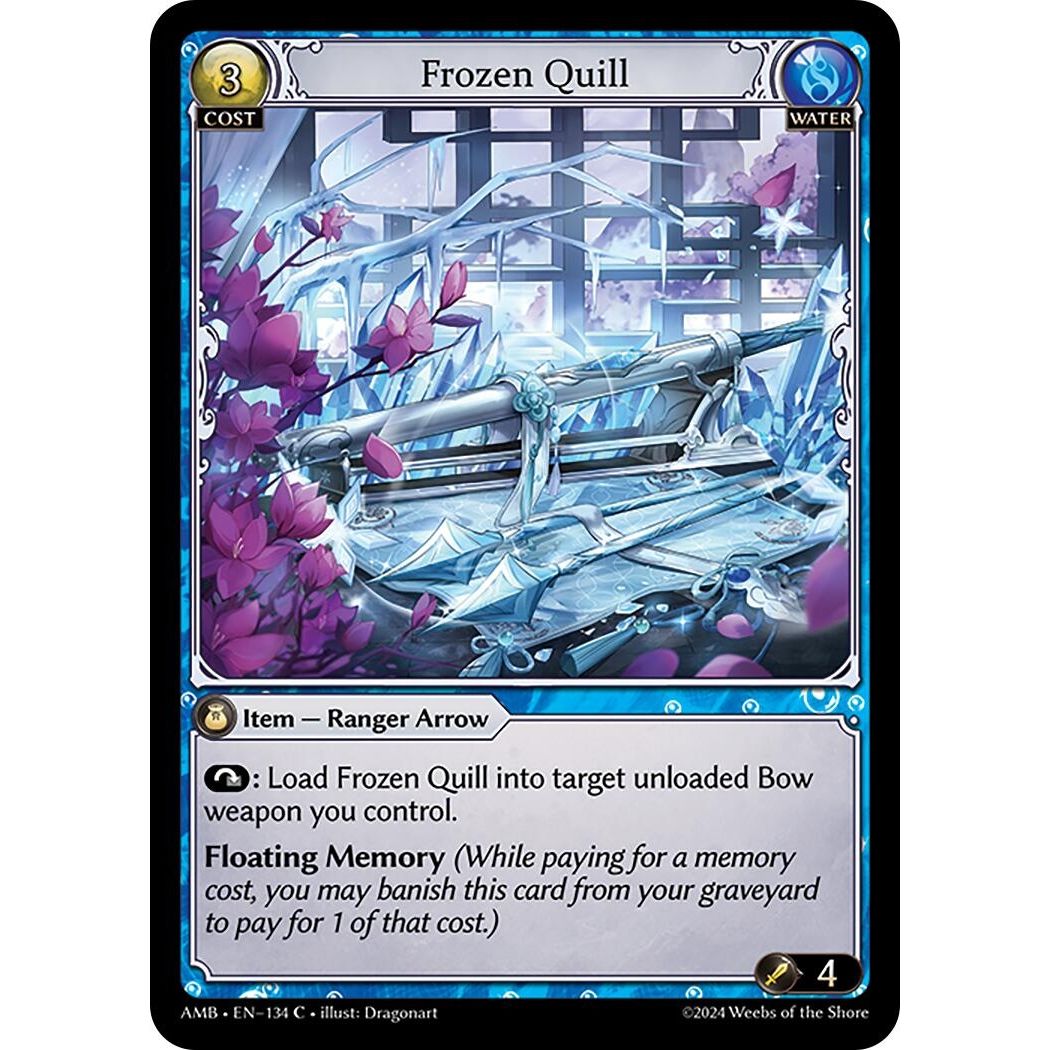 Image for Frozen Quill (134) (AMB1E) - Grand Archive TCG