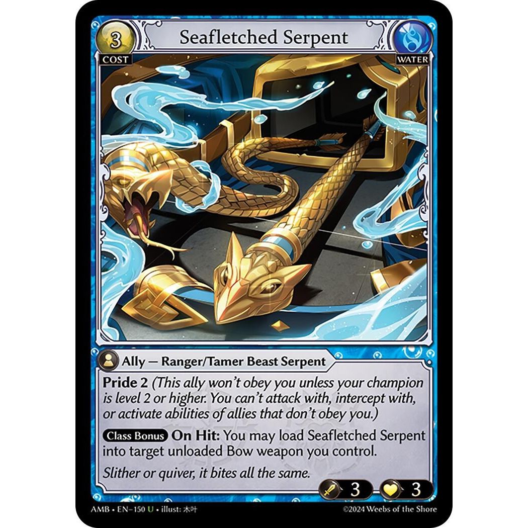 Image for Seafletched Serpent (150) (AMB1E) - Grand Archive TCG