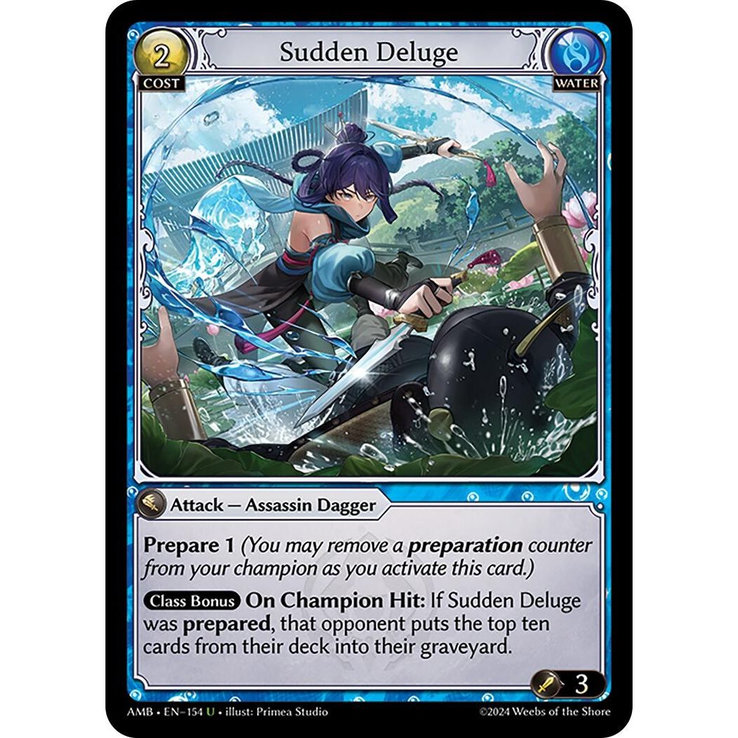 Image for Sudden Deluge (154) (AMB1E) - Grand Archive TCG