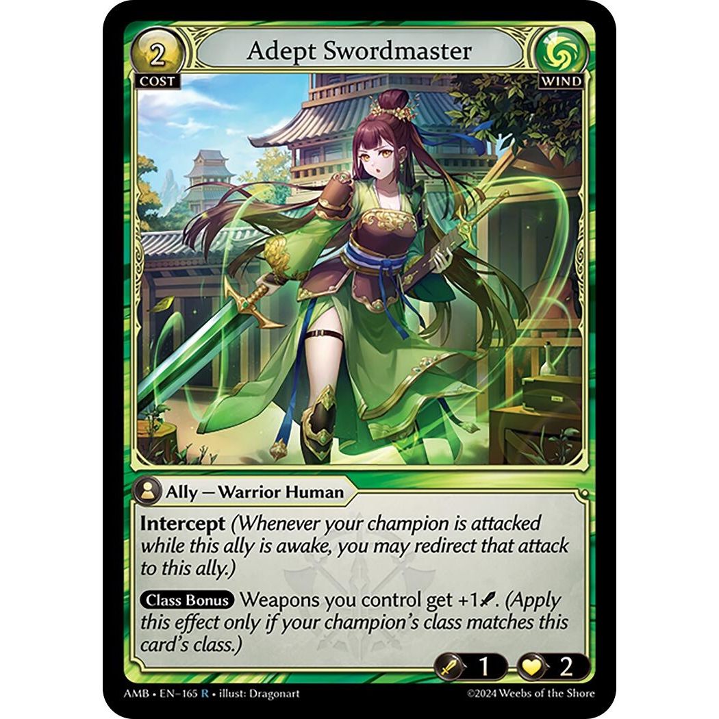 Image for Adept Swordmaster (165) (AMB1E) - Grand Archive TCG