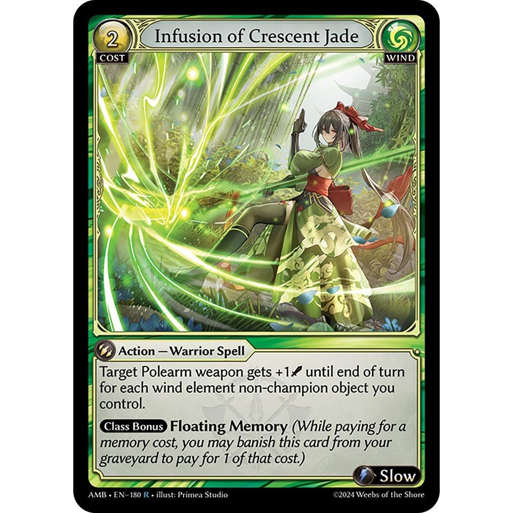 Image for Infusion of Crescent Jade (180) (AMB1E) - Grand Archive TCG