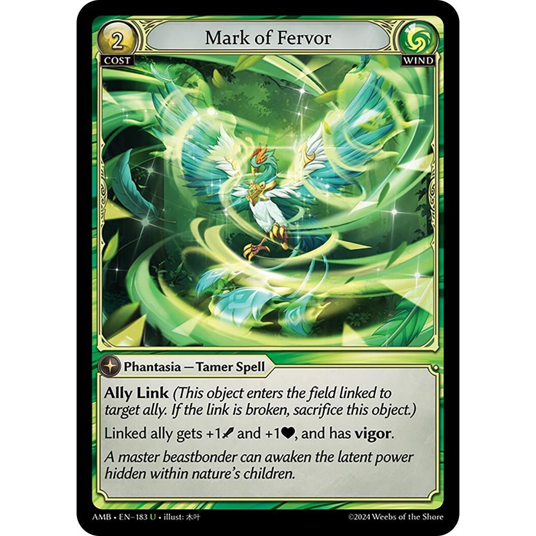 Image for Mark of Fervor (183) (AMB1E) - Grand Archive TCG