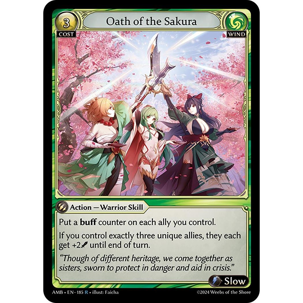 Image for Oath of the Sakura (185) (AMB1E) - Grand Archive TCG