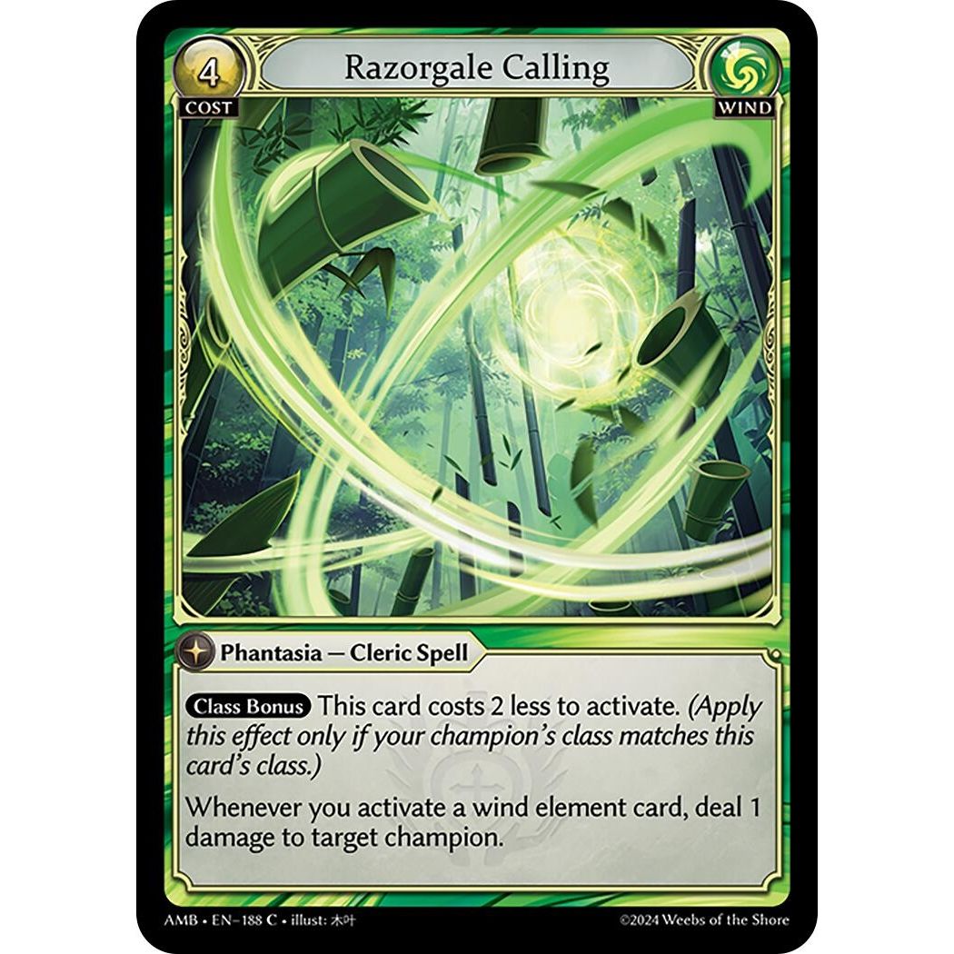 Image for Razorgale Calling (188) (AMB1E) - Grand Archive TCG