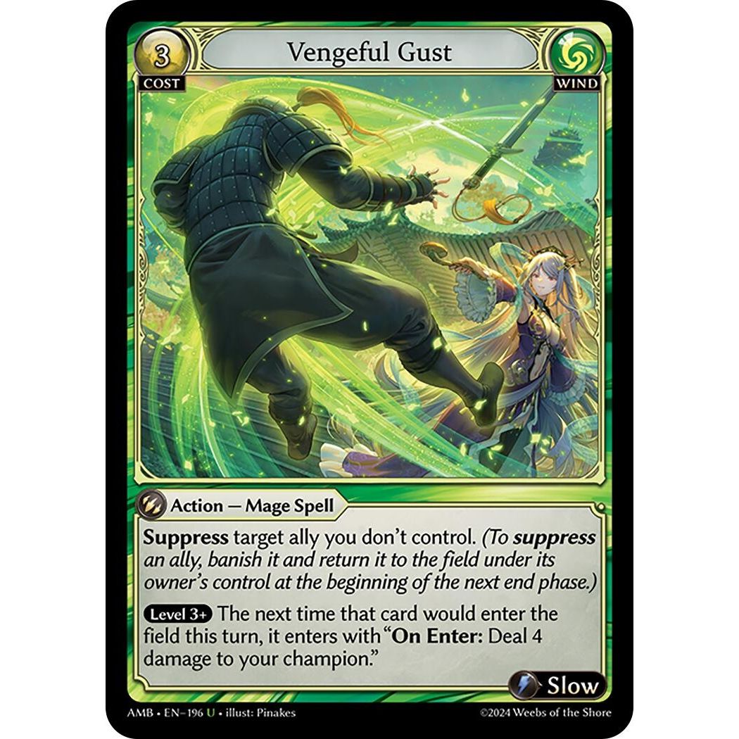 Image for Vengeful Gust (196) (AMB1E) - Grand Archive TCG