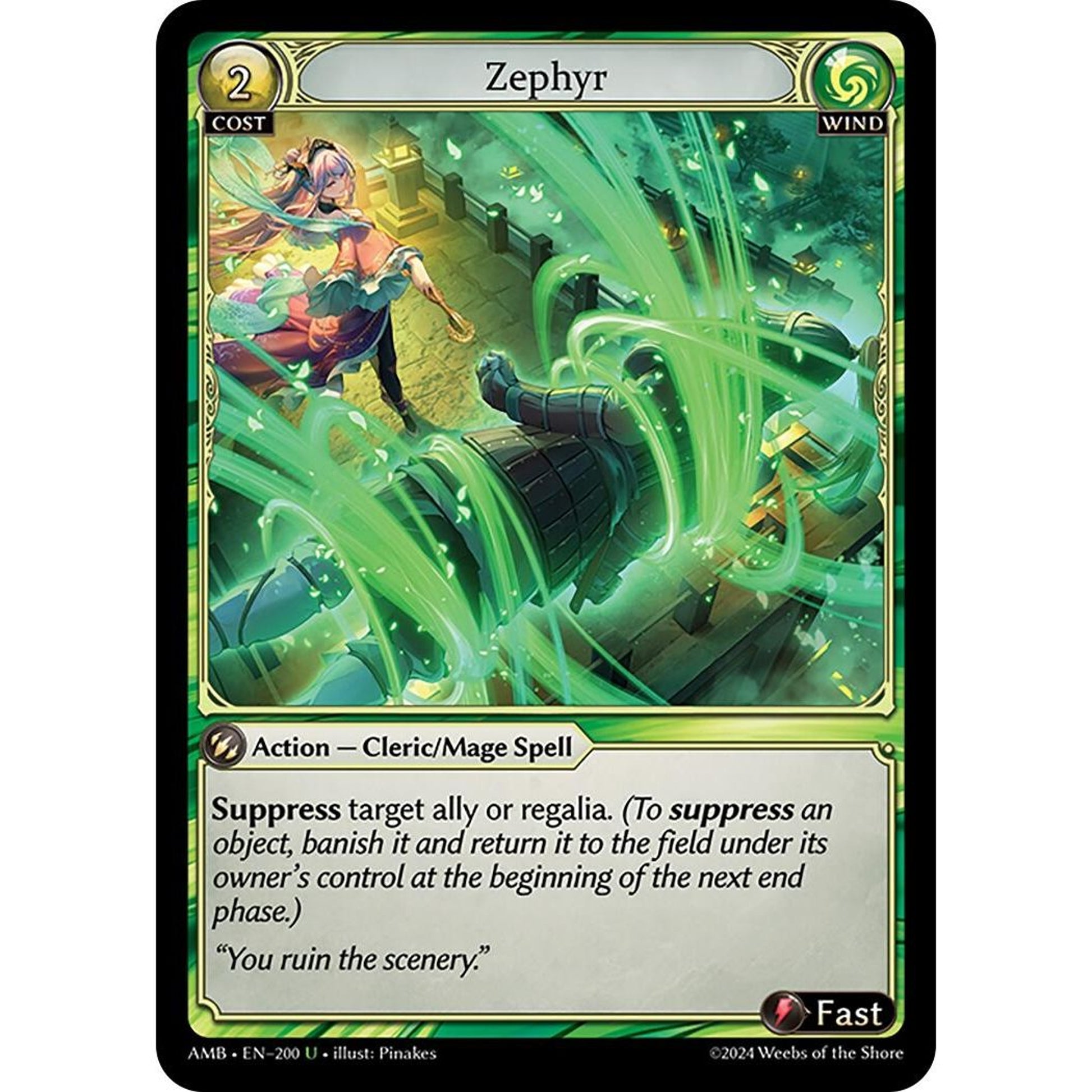 Image for Zephyr (200) (AMB1E) - Grand Archive TCG