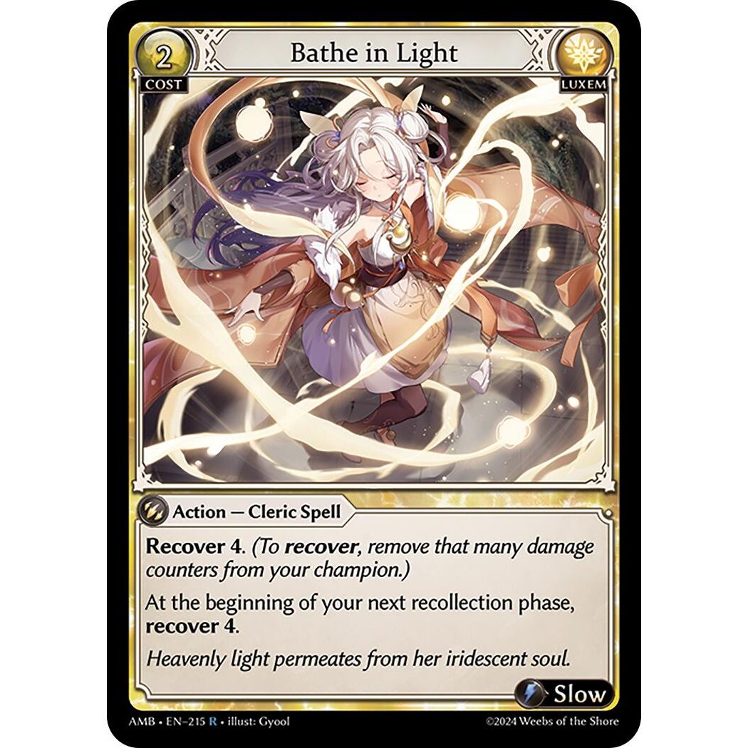 Image for Bathe in Light (215) (AMB1E) - Grand Archive TCG