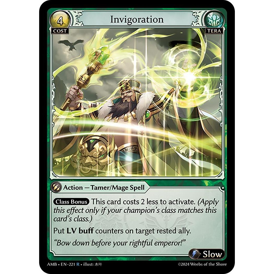 Image for Invigoration (221) (AMB1E) - Grand Archive TCG