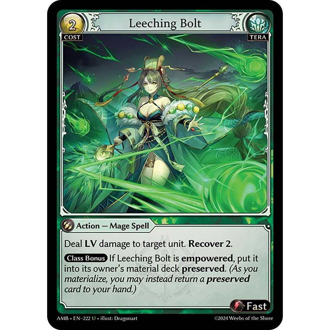 Image for Leeching Bolt (222) (AMB1E) - Grand Archive TCG