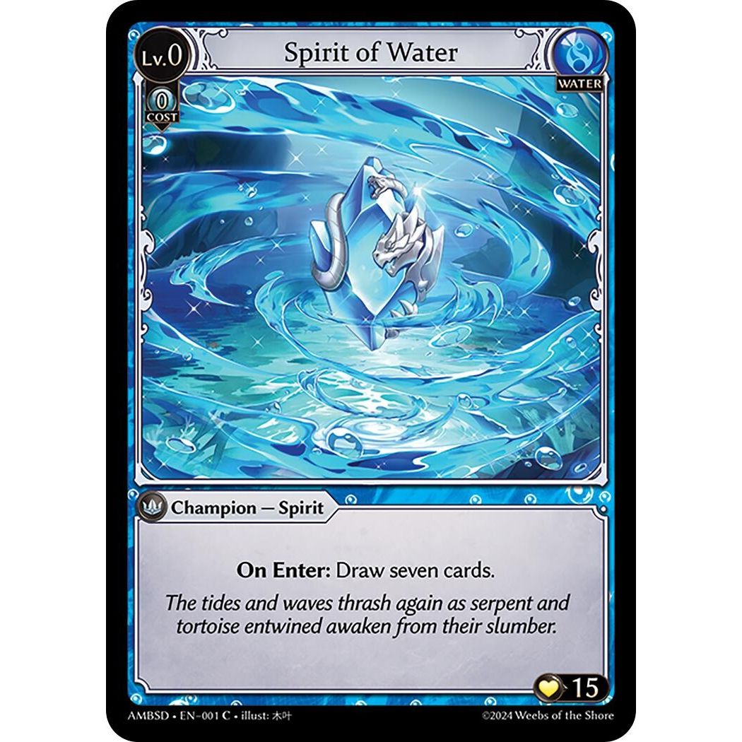 Image for Spirit of Water (001) (AMBSD) - Grand Archive TCG
