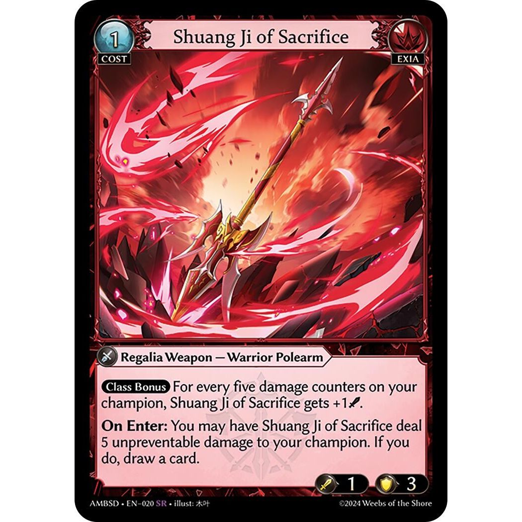 Image for Shuang Ji of Sacrifice (020) (AMBSD) - Grand Archive TCG
