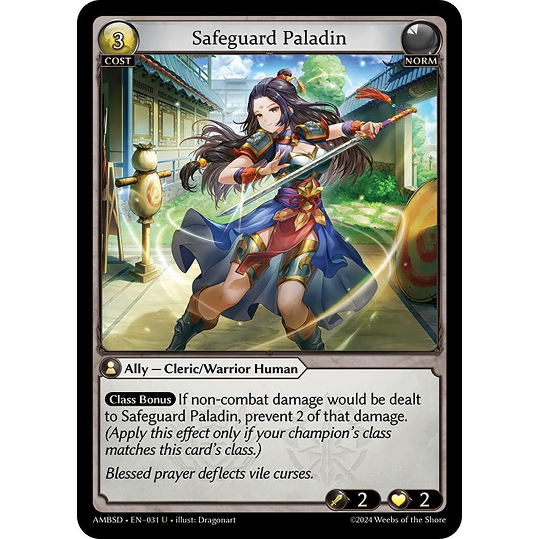 Image for Safeguard Paladin (031) (AMBSD) - Grand Archive TCG