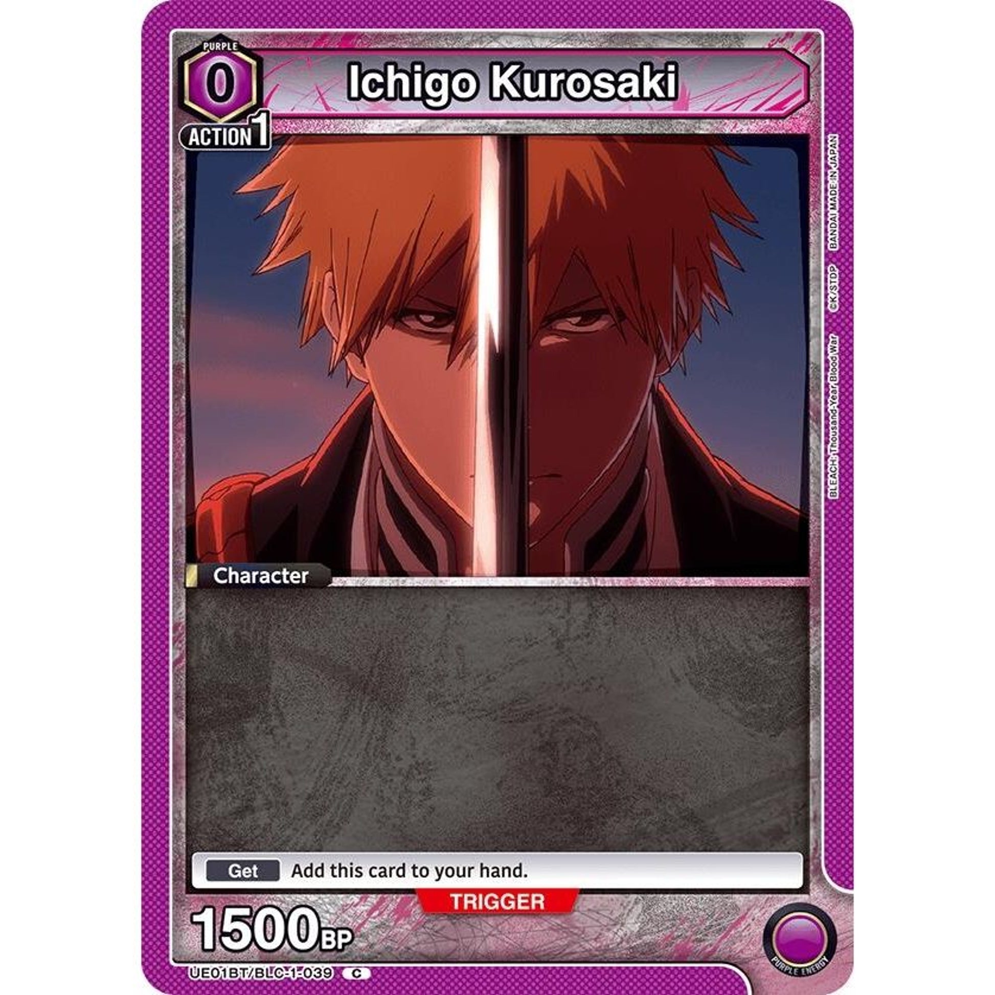 Image for Ichigo Kurosaki (039) (Box Topper Foil) (UE01BT/BLC-1-039) (UE01BT) - Union Arena