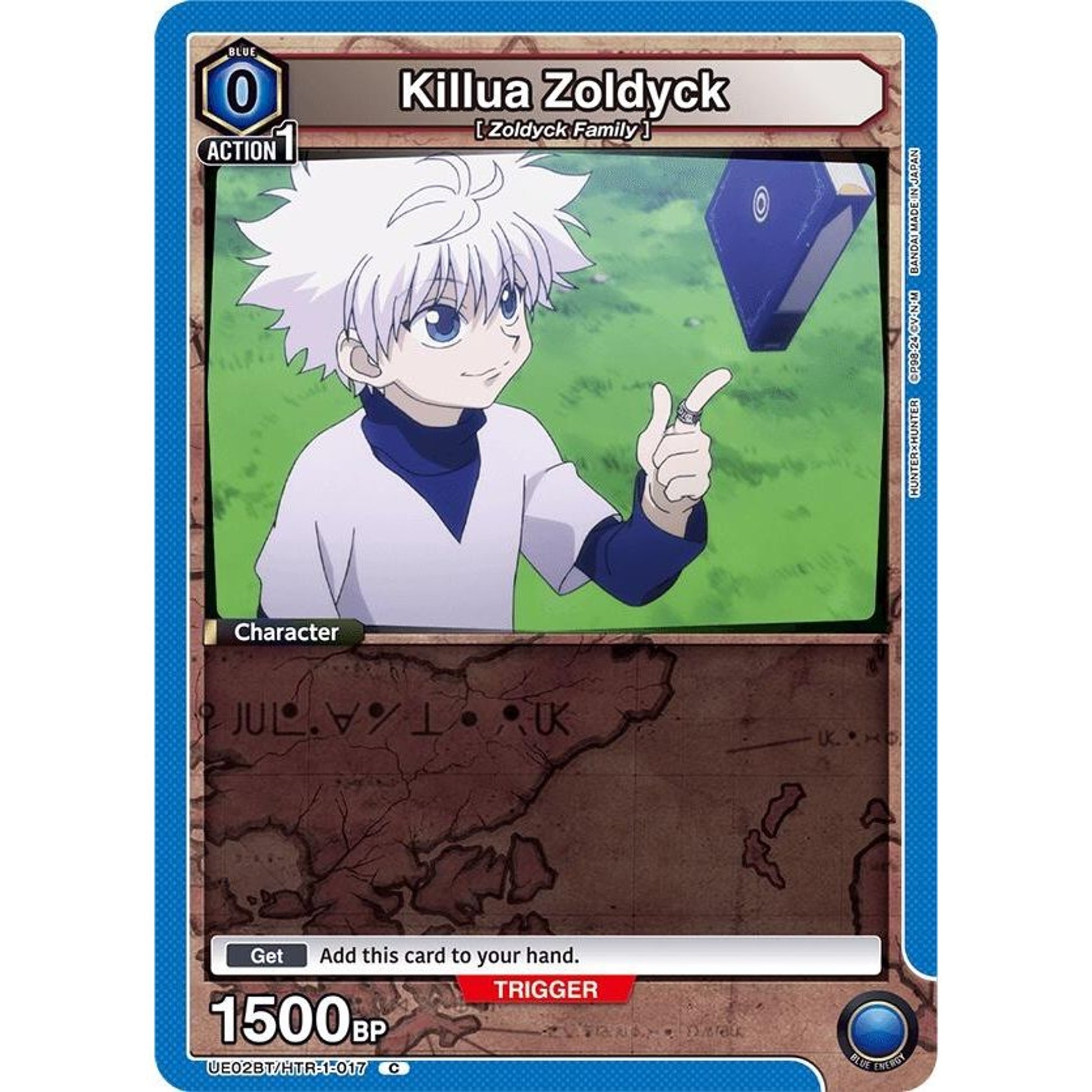 Image for Killua Zoldyck (017) (Box Topper Foil) (UE02BT/HTR-1-017) (UE02BT) - Union Arena