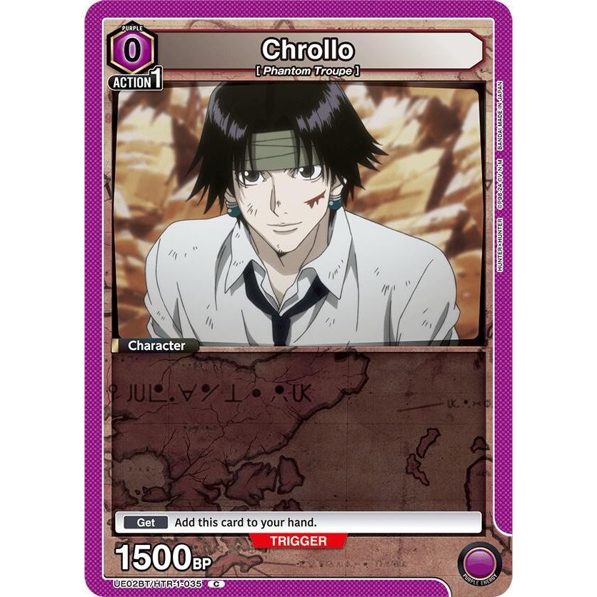 Image for Chrollo (035) (Box Topper Foil) (UE02BT/HTR-1-035) (UE02BT) - Union Arena