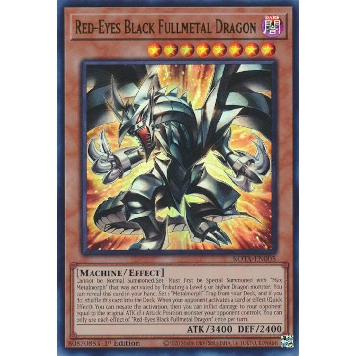 Image for Red-Eyes Black Fullmetal Dragon (ROTA-EN005) (ROTA) - YuGiOh