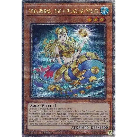 Image for Abyssrhine, the Atlantean Spirit (Quarter Century Secret Rare) (ROTA-EN017) (ROTA) - YuGiOh