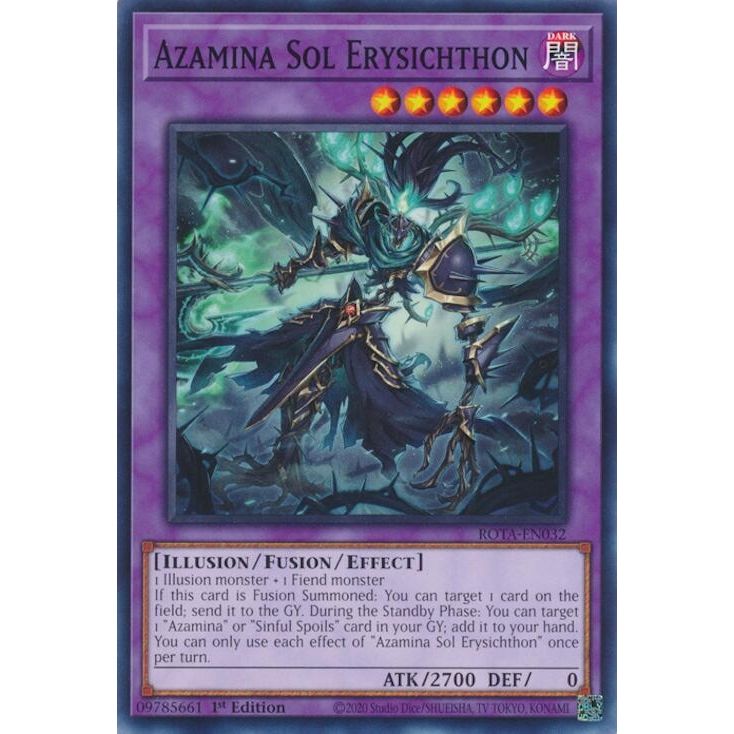Image for Azamina Sol Erysichthon (ROTA-EN032) (ROTA) - YuGiOh