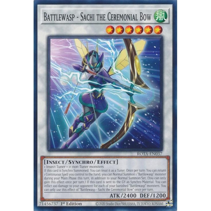 Image for Battlewasp - Sachi the Ceremonial Bow (ROTA-EN037) (ROTA) - YuGiOh