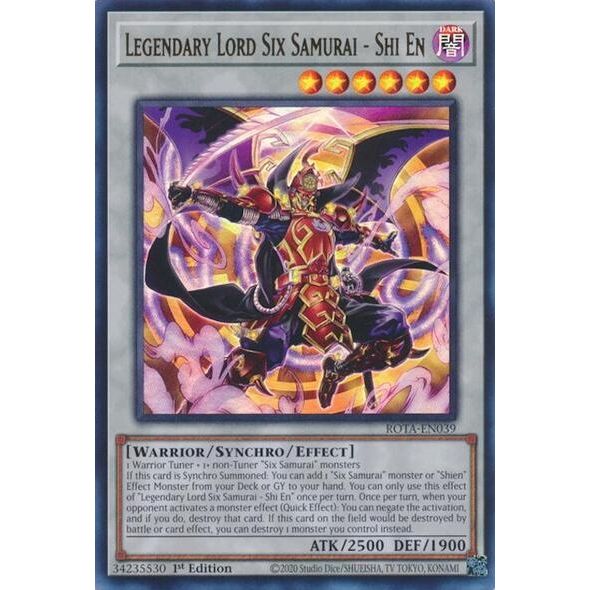 Image for Legendary Lord Six Samurai - Shi En (ROTA-EN039) (ROTA) - YuGiOh