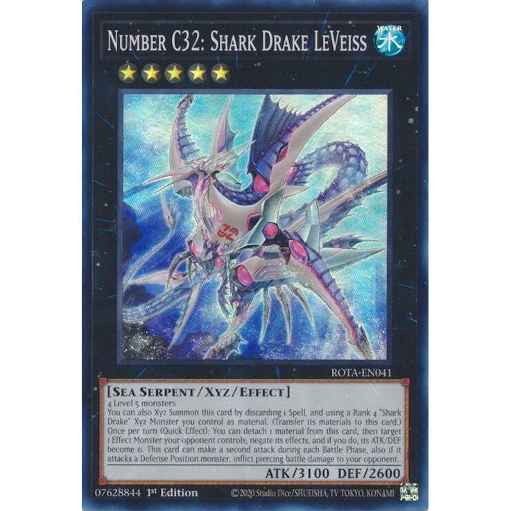 Image for Number C32: Shark Drake LeVeiss (ROTA-EN041) (ROTA) - YuGiOh