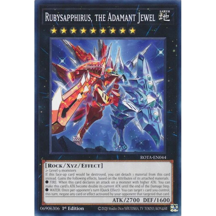 Image for Rubysapphirus, the Adamant Jewel (ROTA-EN044) (ROTA) - YuGiOh
