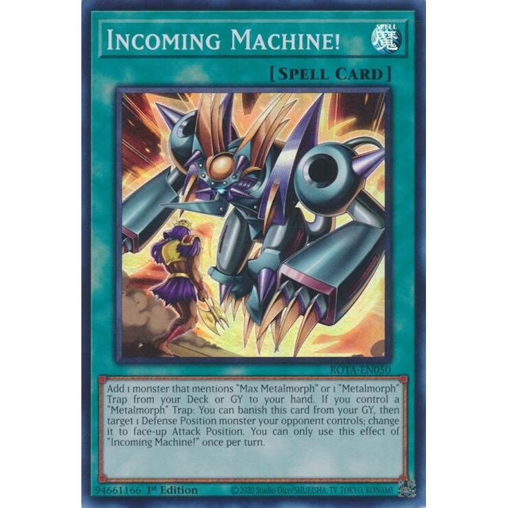 Image for Incoming Machine! (ROTA-EN050) (ROTA) - YuGiOh