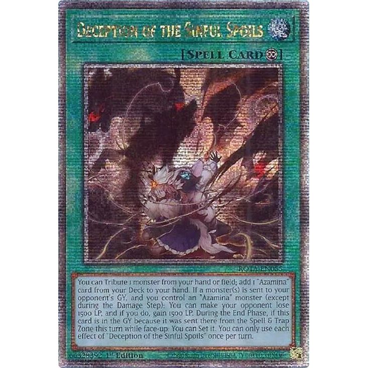 Image for Deception of the Sinful Spoils (Quarter Century Secret Rare) (ROTA-EN055) (ROTA) - YuGiOh