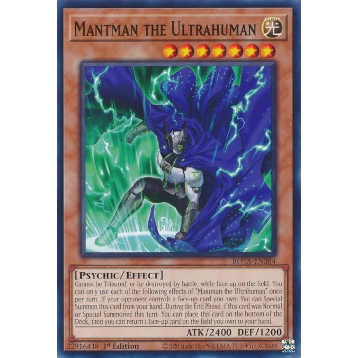 Image for Mantman the Ultrahuman (ROTA-EN084) (ROTA) - YuGiOh