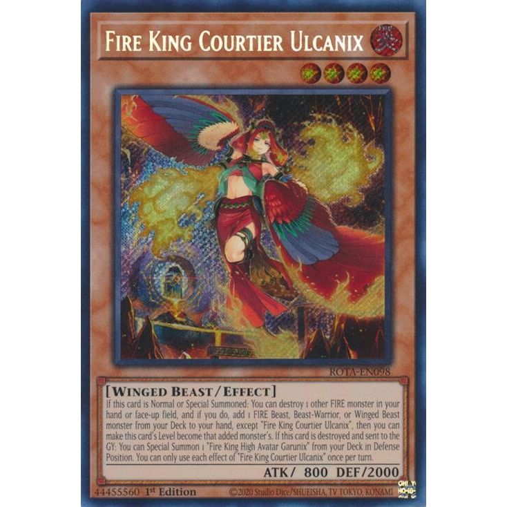 Image for Fire King Courtier Ulcanix (ROTA-EN098) (ROTA) - YuGiOh