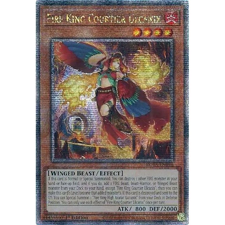 Image for Fire King Courtier Ulcanix (Quarter Century Secret Rare) (ROTA-EN098) (ROTA) - YuGiOh