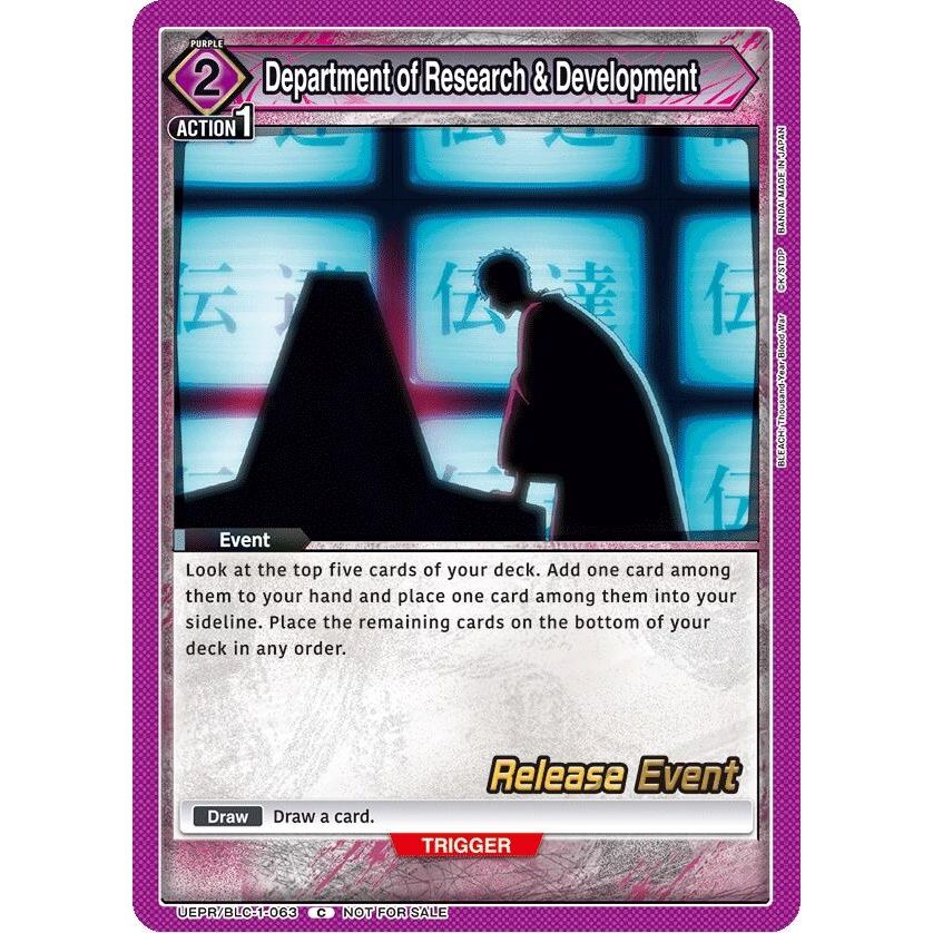 Image for Department of Research & Development (UEPR/BLC-1-063) (UE01BT_RE) - Union Arena