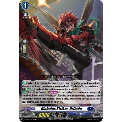 Image for Diabolos Striker, Orlindo (D-PR/554EN) (D-PR) - Cardfight Vanguard