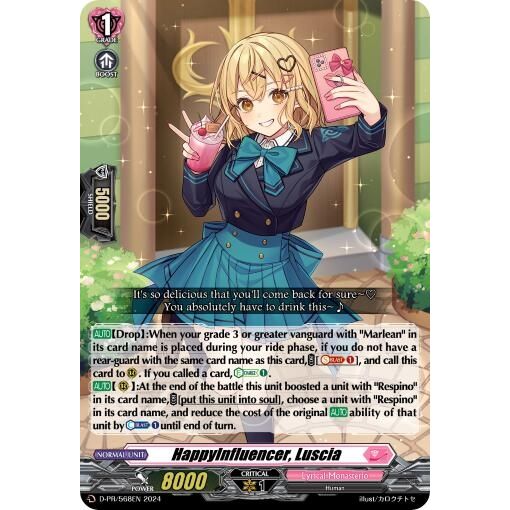 Image for HappyInfluencer, Luscia (D-PR/568EN) (D-PR) - Cardfight Vanguard