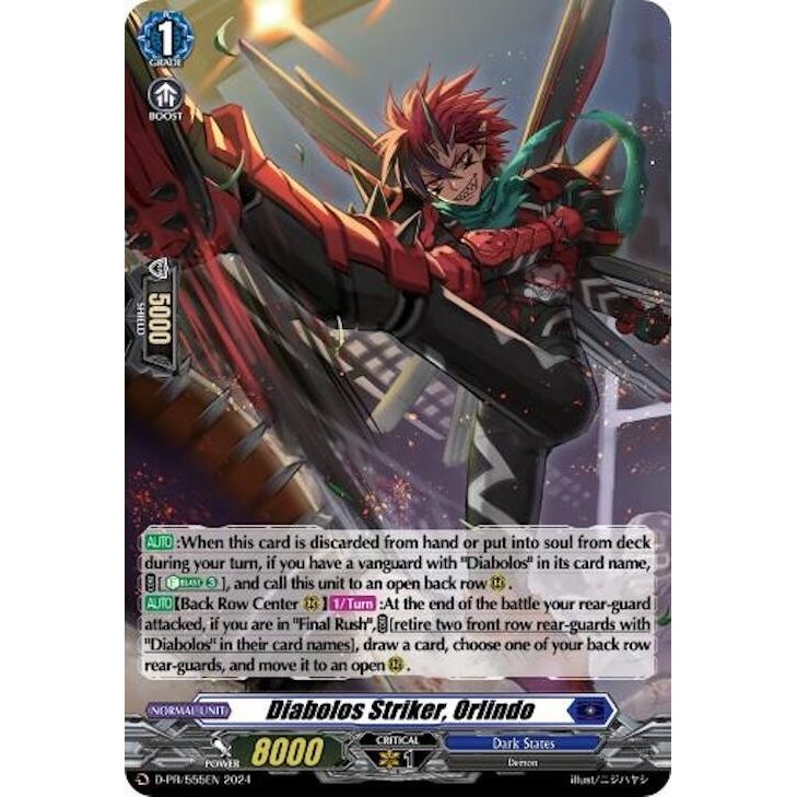 Image for Diabolos Striker, Orlindo (Foil) (D-PR/555EN) (D-PR) - Cardfight Vanguard