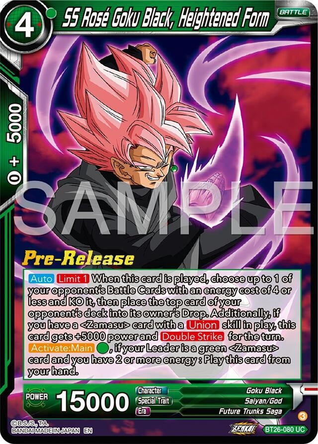 Image for SS Rose Goku Black, Heightened Form (BT26-080) (BT26) - Dragon Ball Super: Masters