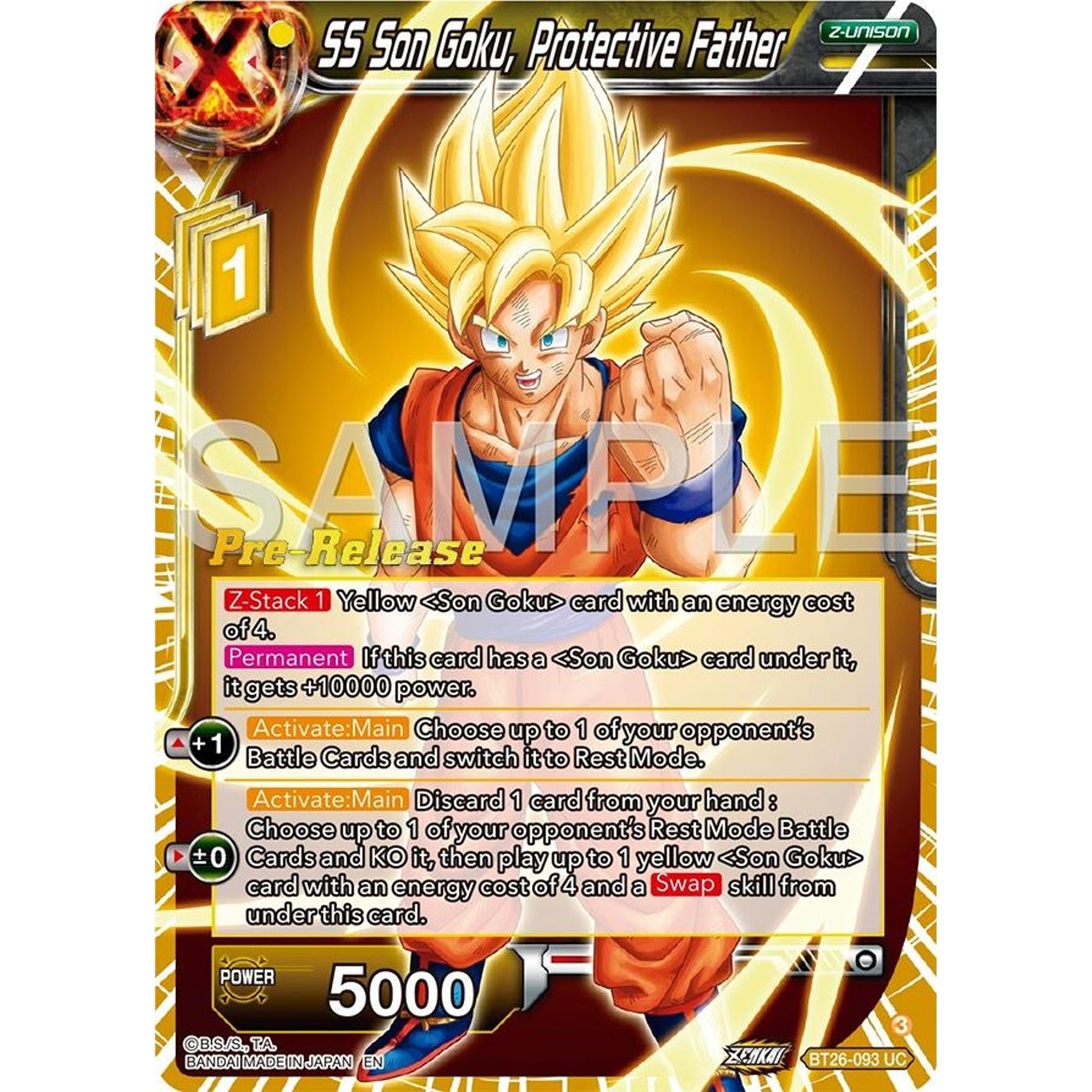Image for SS Son Goku, Protective Father (BT26-093) (BT26) - Dragon Ball Super: Masters