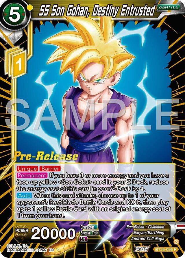 Image for SS Son Gohan, Destiny Entrusted (BT26-095) (BT26) - Dragon Ball Super: Masters