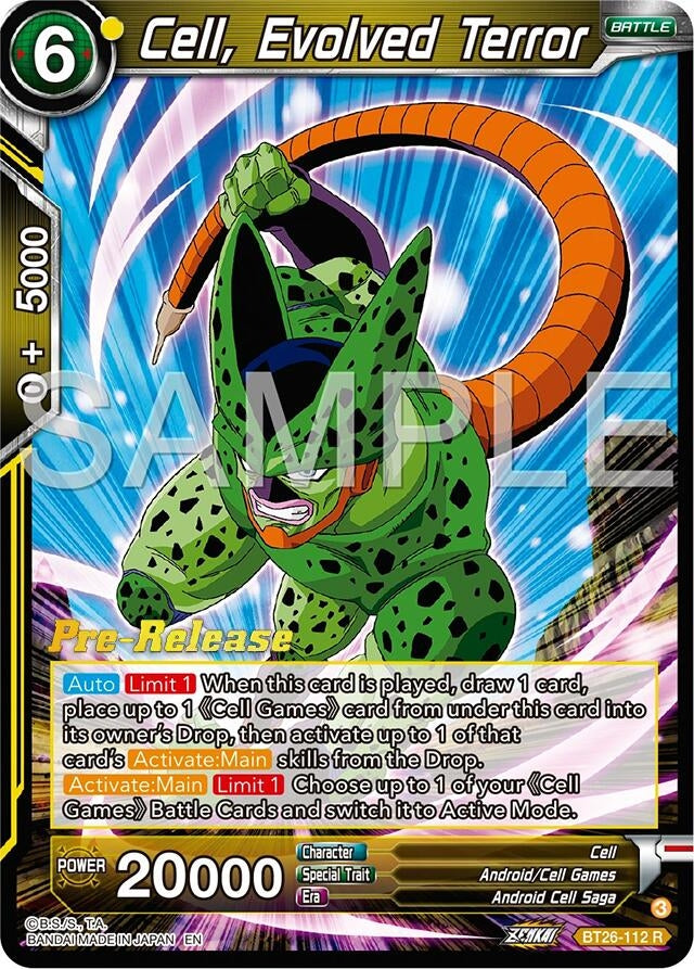 Image for Cell, Evolved Terror (BT26-112) (BT26) - Dragon Ball Super: Masters