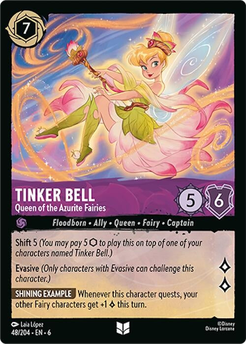 Image for Tinker Bell - Queen of the Azurite Fairies (48/204) (6) - Disney Lorcana