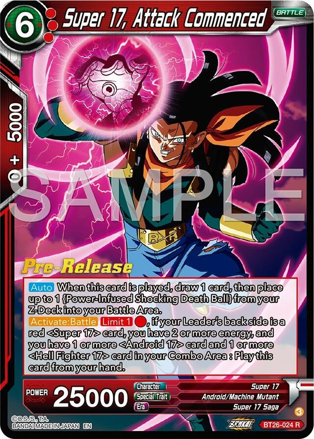 Image for Super 17, Attack Commenced (BT26-024) (BT26) - Dragon Ball Super: Masters