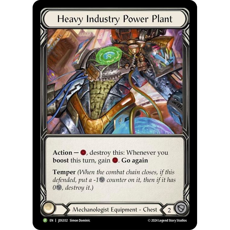 Image for Heavy Industry Power Plant - JDG032 (JDG032) (PR) - Flesh and Blood TCG
