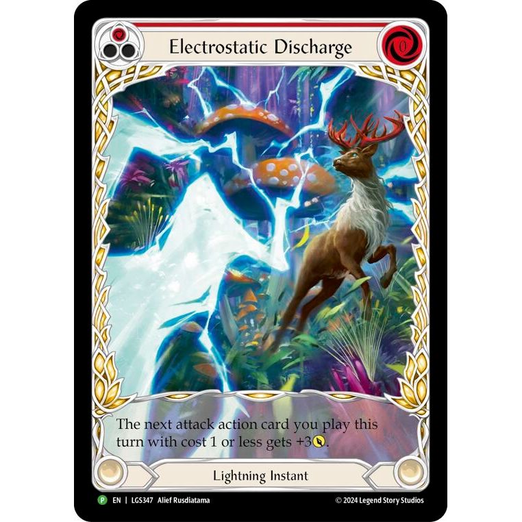 Image for Electrostatic Discharge (Red) (Extended Art) - LGS347 (LGS347) (PR) - Flesh and Blood TCG